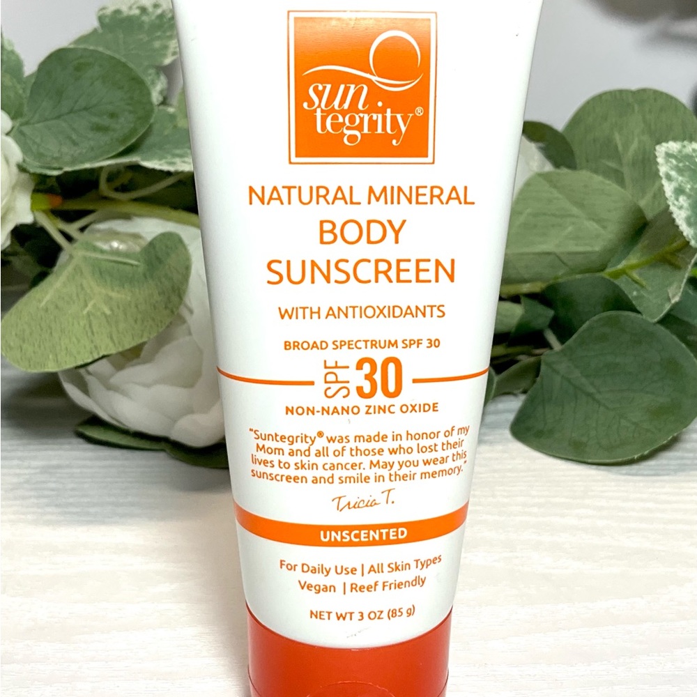 Sun Tegrity Natural Mineral Body Screen With Antioxidants 30 SFP Unscented 3 oz
